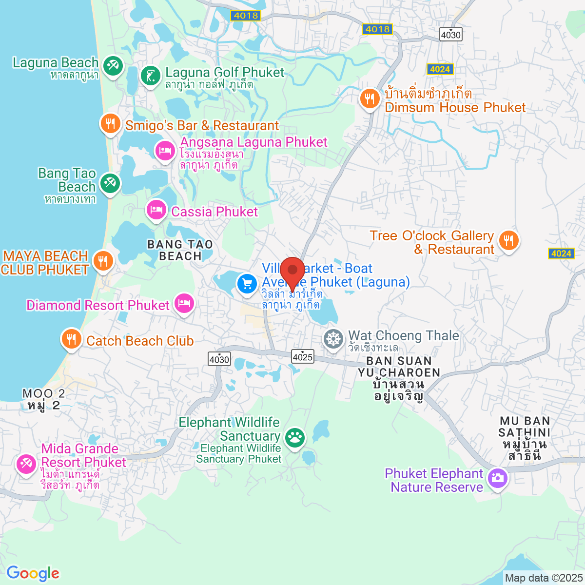 Map for 7.994265941,98.30865331
