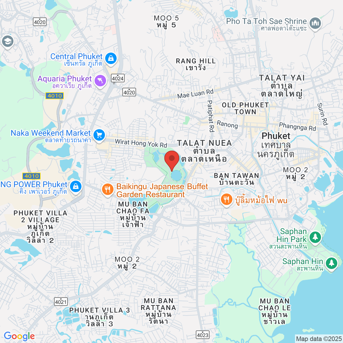 Map for 7.876433069,98.37659749