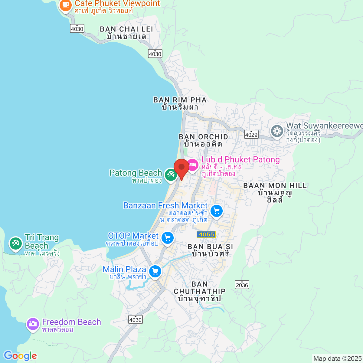 Map for 7.896570878,98.29689478