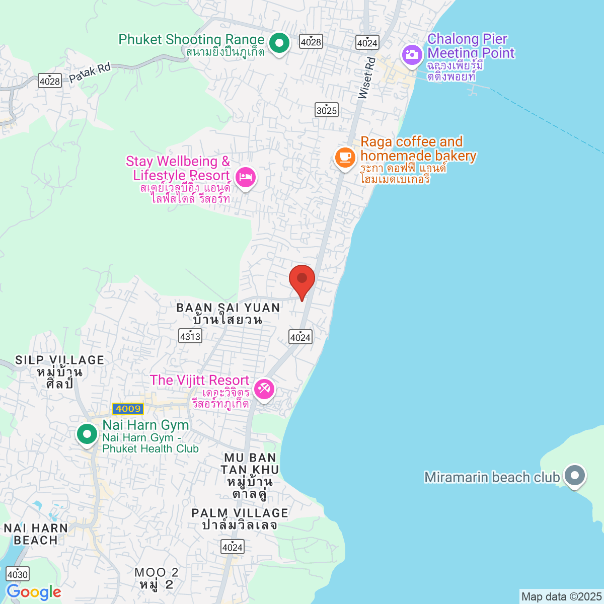 Map for 7.801293679,98.33494708