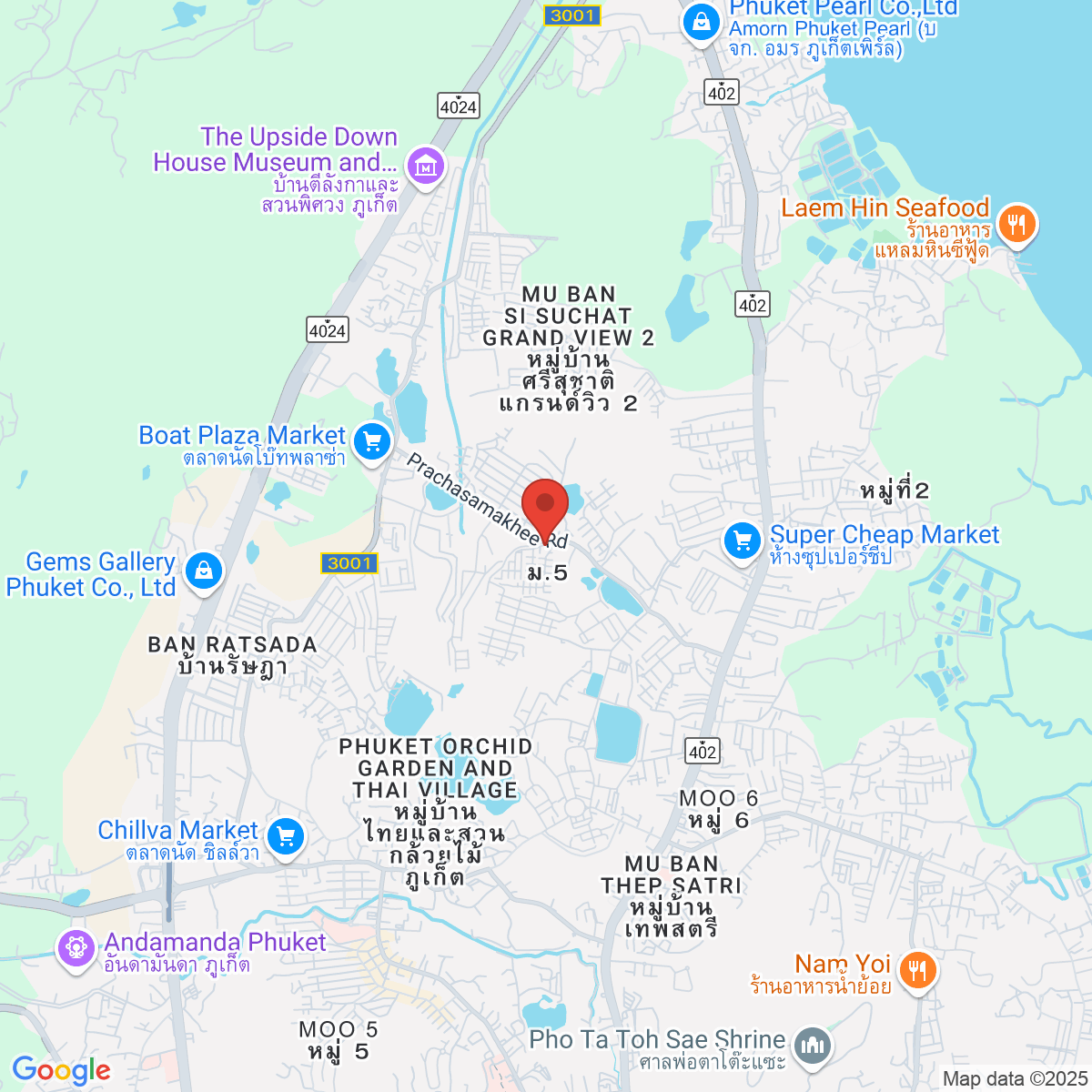 Map for 7.921890023,98.3855436