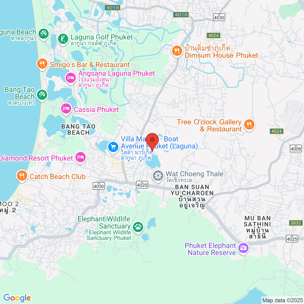 Map for 7.994241483,98.31127672