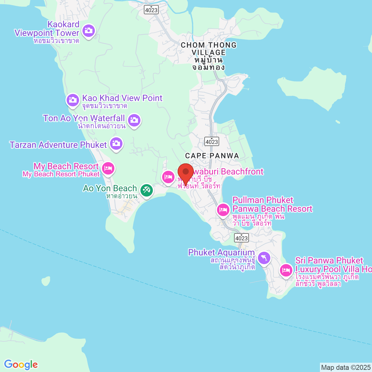 Map for 7.814628826,98.39705016