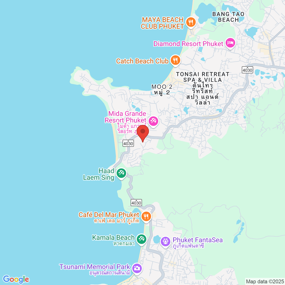 Map for 7.975491893,98.2832907