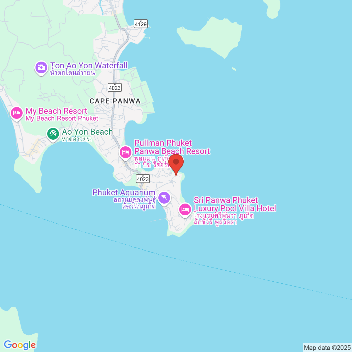 Map for 7.807975111,98.40960212