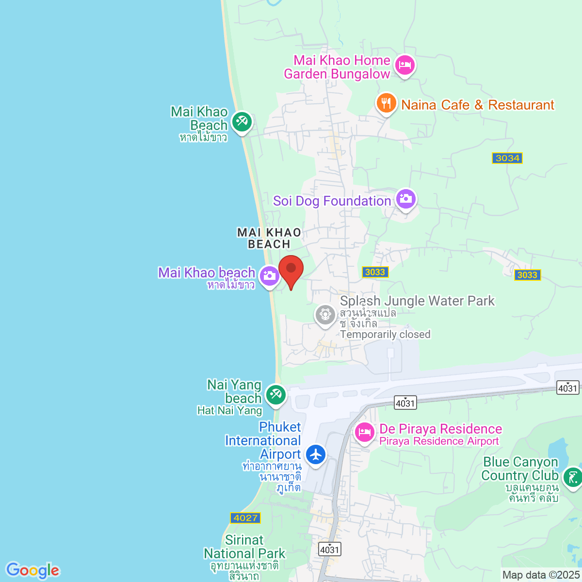 Map for 8.120903568,98.3032791