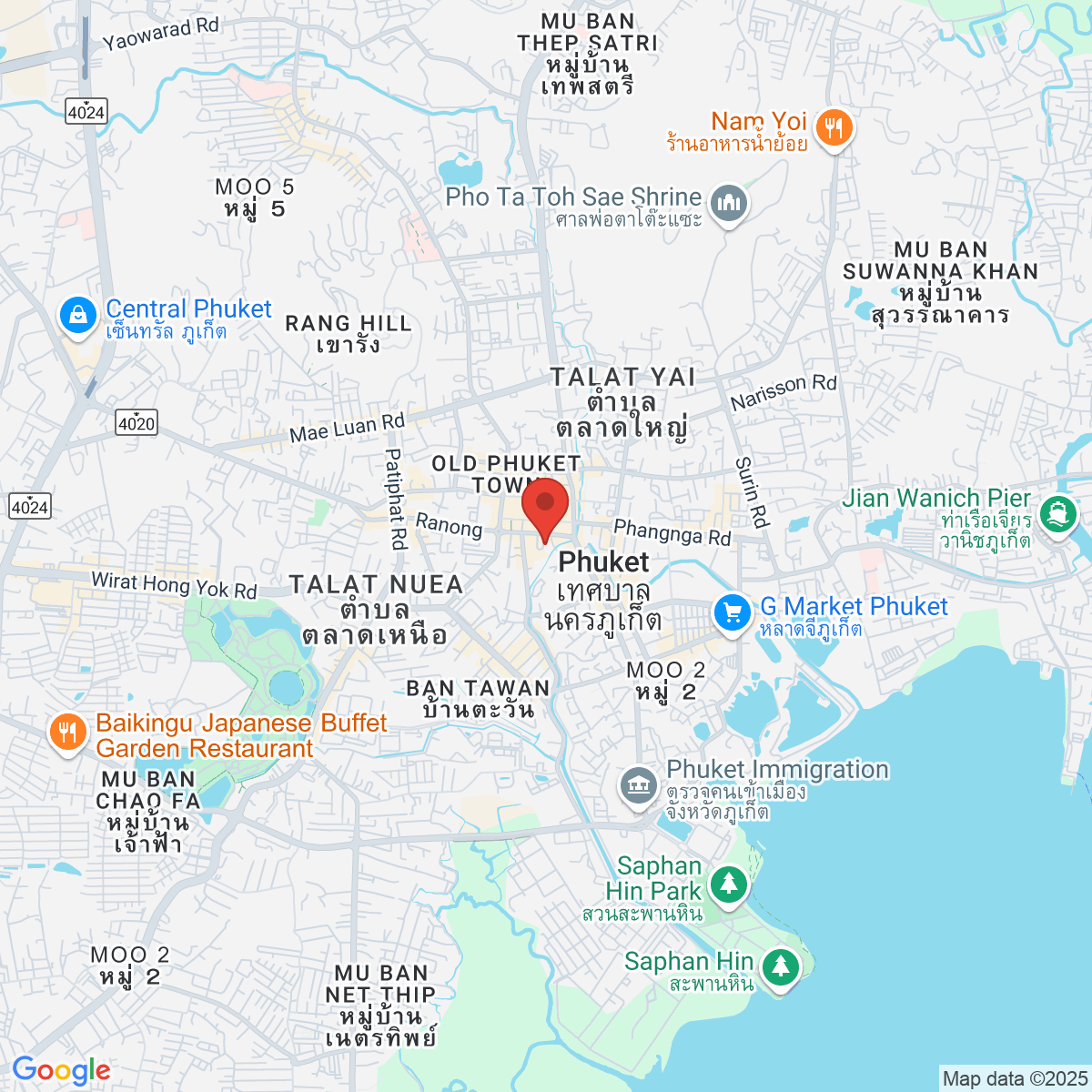 Map for 7.882540691,98.38948685
