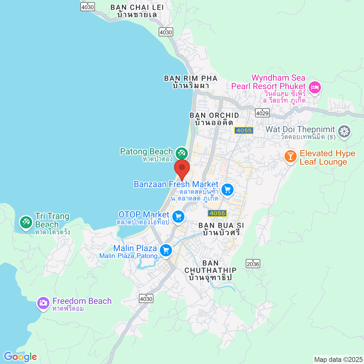 Map for 7.893509557,98.29545162