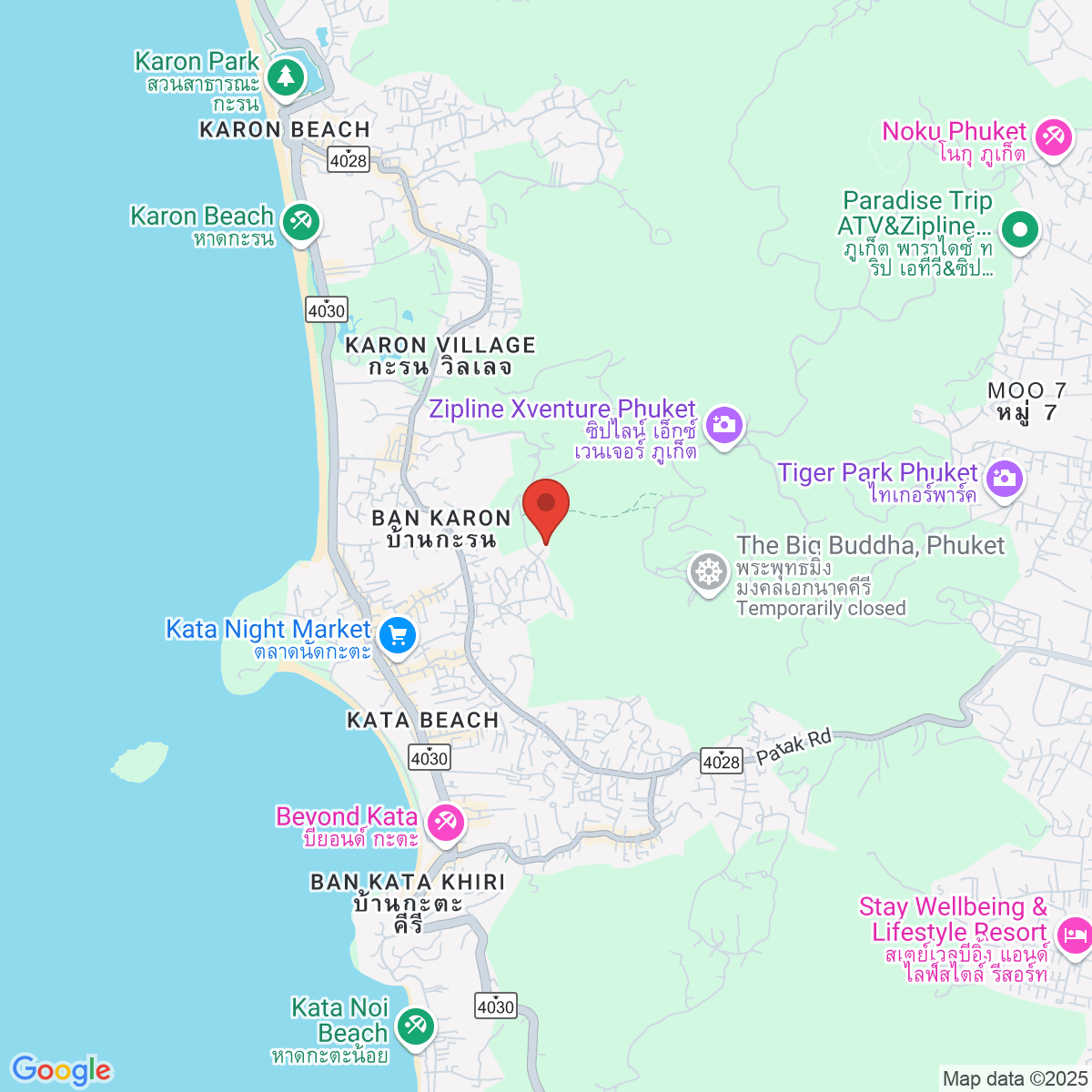 Map for 7.830058875,98.30514403