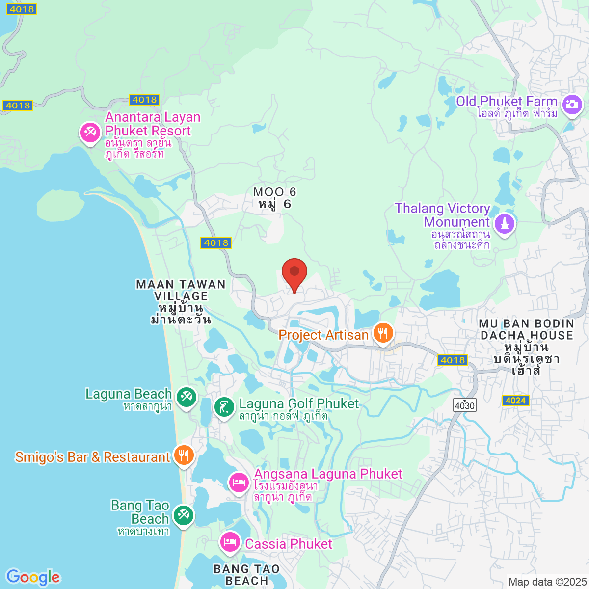 Map for 8.022956845,98.30230455