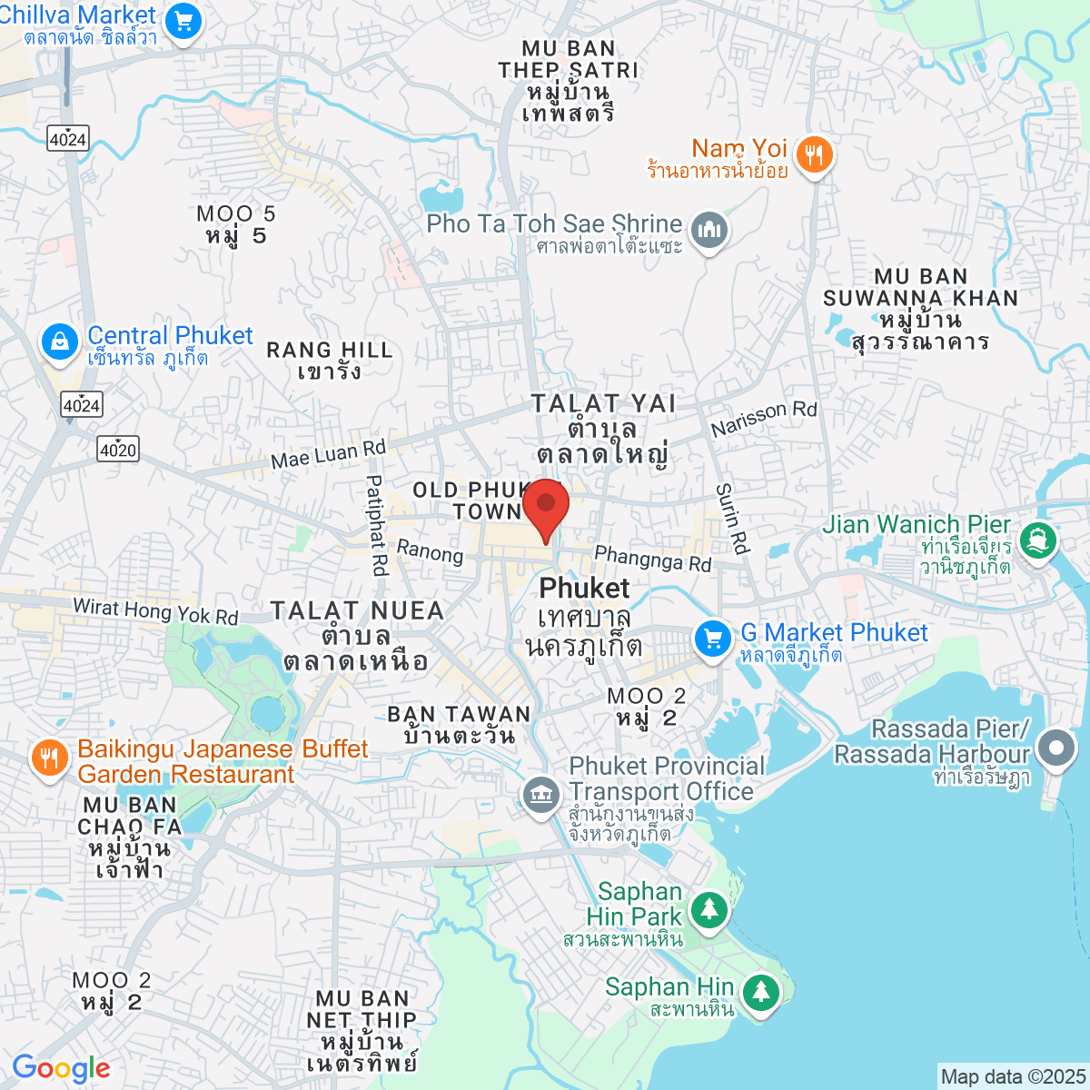 Map for 7.883759925,98.39042005