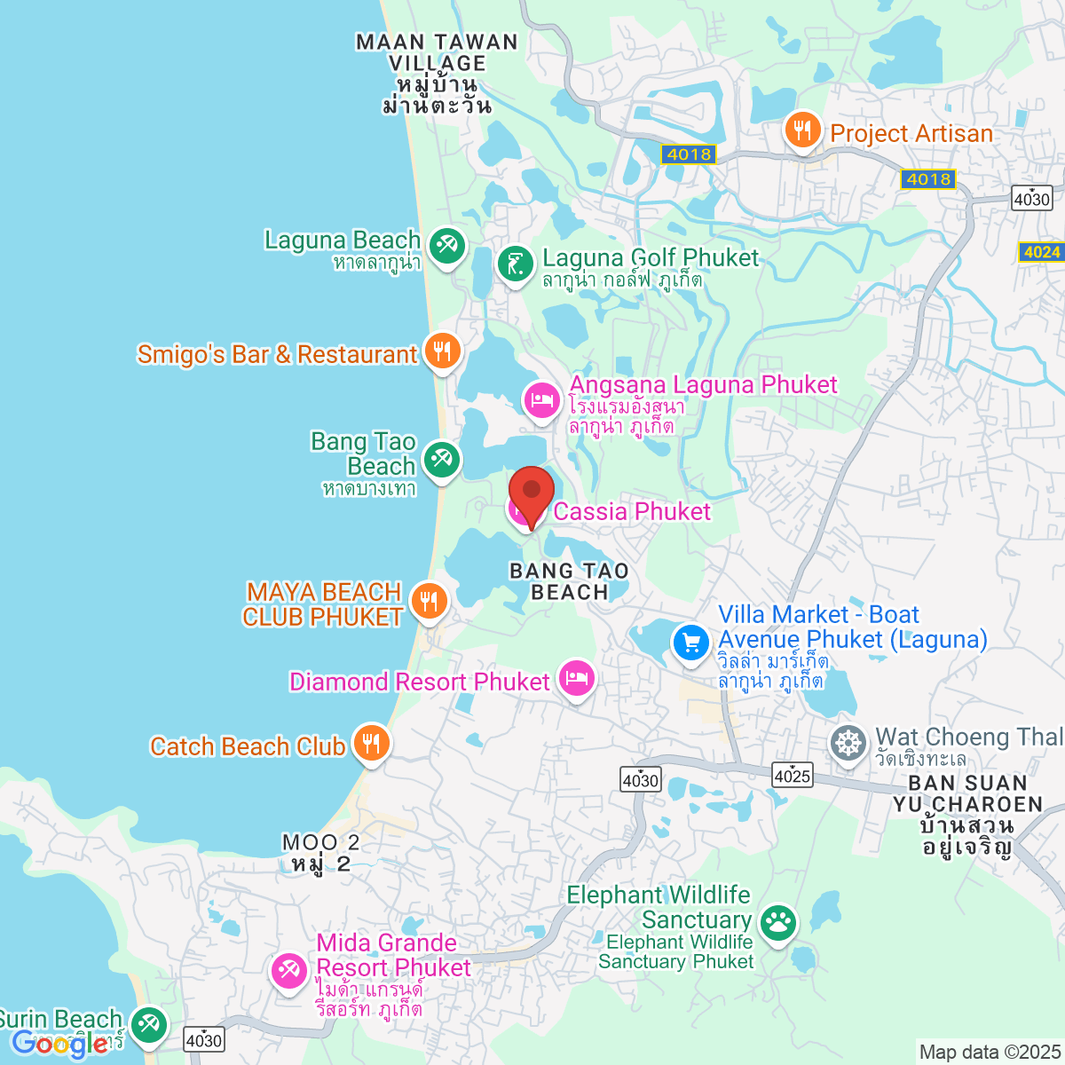 Map for 8.000357169,98.29695918